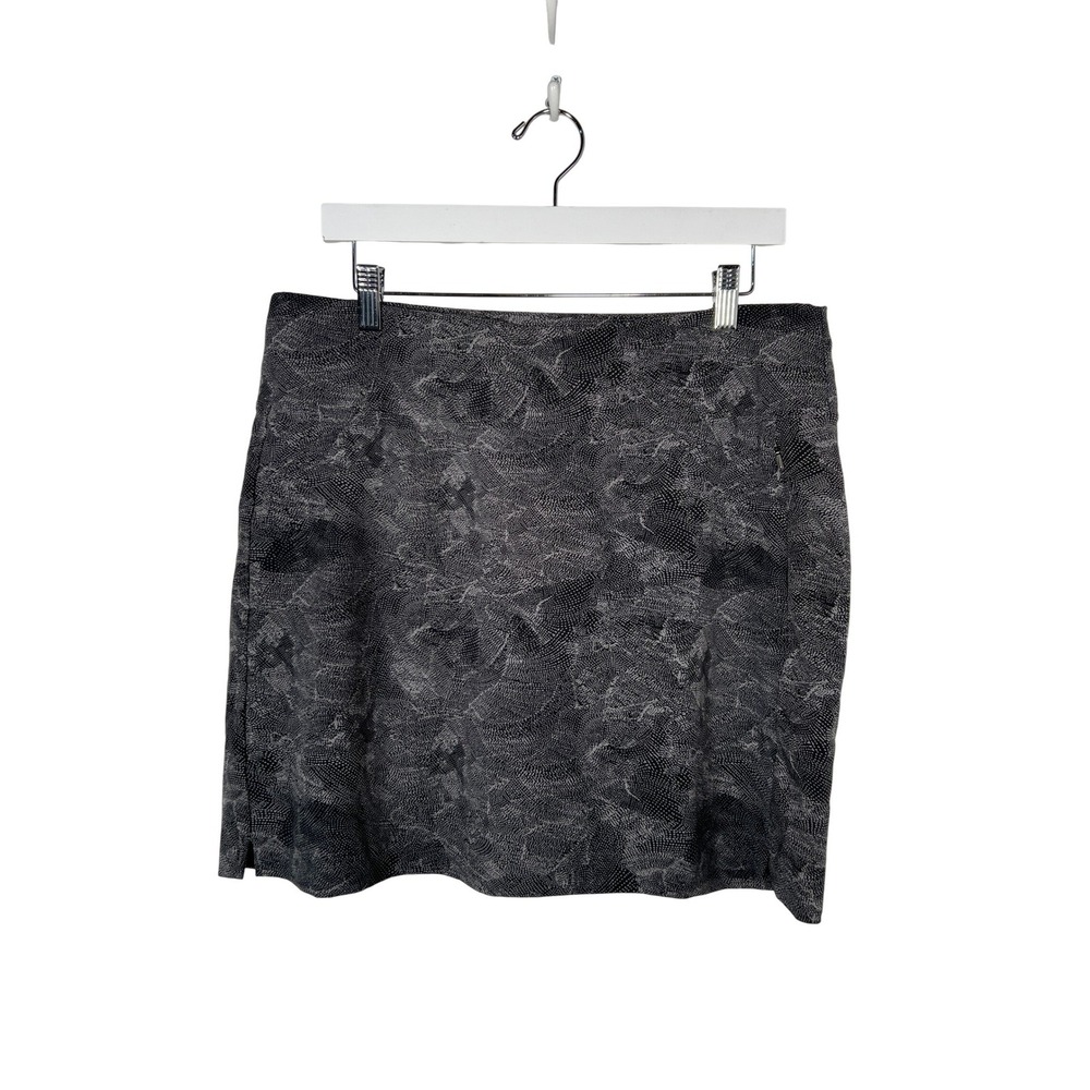 Cloudveil Grey Abstract Print Athletic Skort Golf Tennis Hiking Large